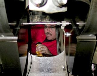 measuring crank web deflections
