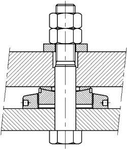 General arrangement for a fitted bolt
