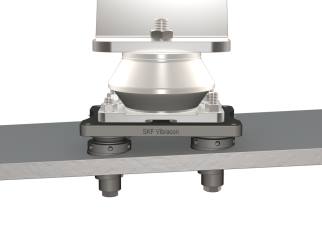 3 D view Resilien Mounts Assembly